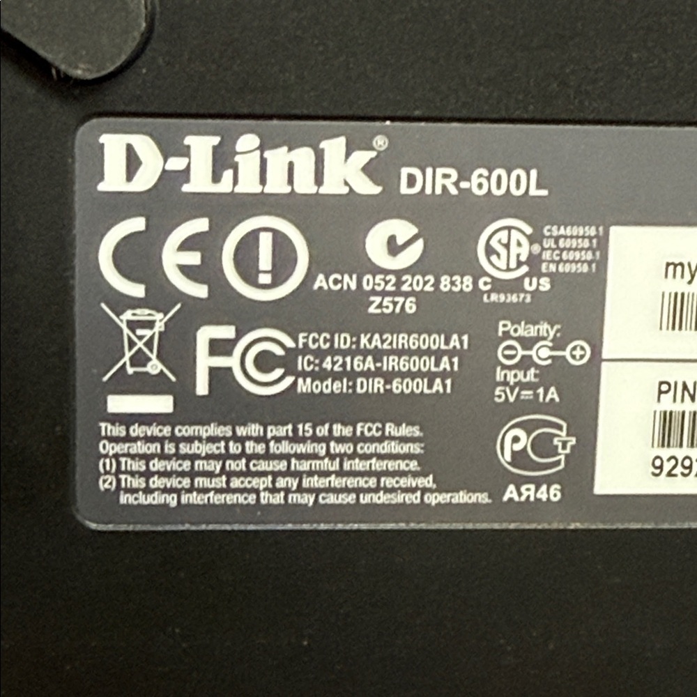 Two Pack OF DIR-600L - D-Link Wireless N150 Home Cloud Router - Picture 9 of 10